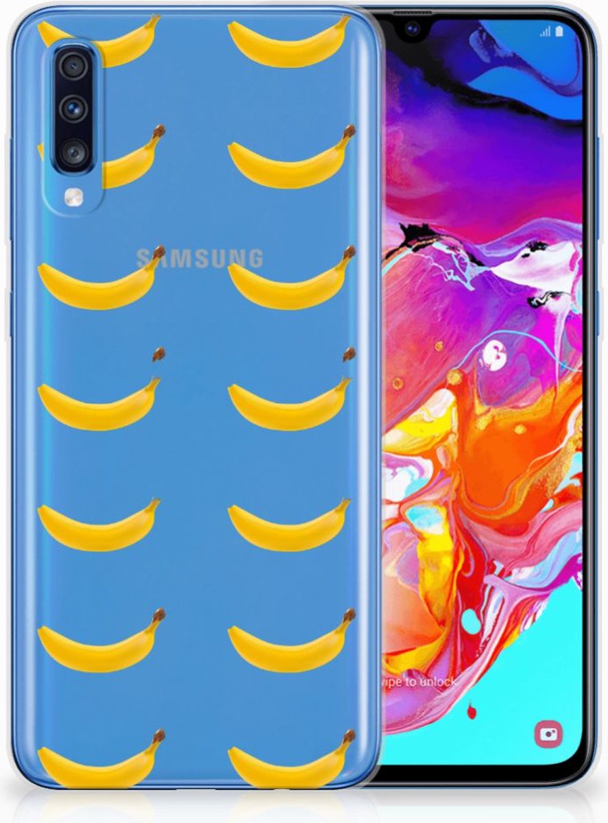 Samsung Galaxy A70 Siliconen Case Banana