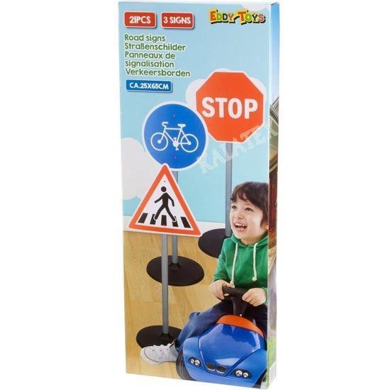 Jeu Éducatif Panneaux De Signalisation Routière - 11 Pièces En Plastique - Pour Enfants Apprentissage Sécurité Routière
