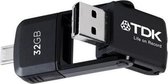 TDK T79220 32GB USB 2.0/Micro-USB Zwart USB flash drive