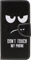 Do not touch agenda wallet case hoesje Telefoonhoesje geschikt voor Samsung Galaxy A50 / A30s