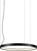 LED HANGLAMP HALO ENKELE RING ZWART Ø527 MM
