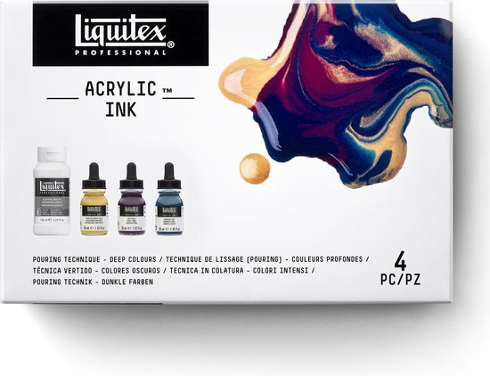 Liquitex Professional Ink! pouring medium set - Deep Colours