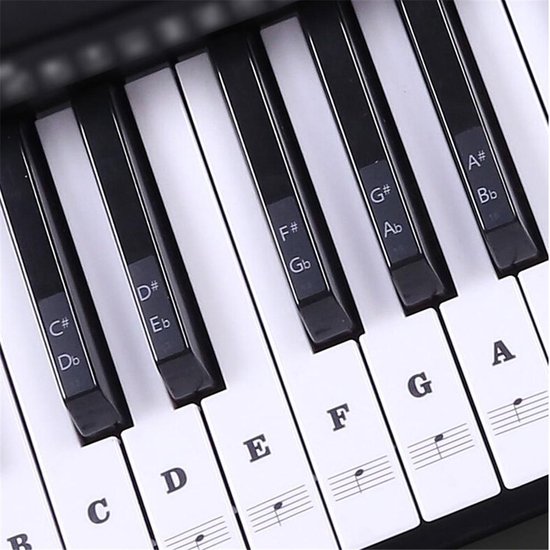 Afbeelding van het spel Piano Stickers – Noten labels – Piano spelen voor Beginners – 88 Stuks – Keyboard & Piano - Eenvoudig Leren Spelen