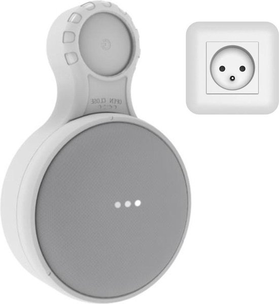 Luxe Google Home Mini Case - Stopcontact Mount - Wit | bol.com
