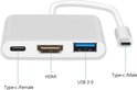 USB C Hub naar HDMI (4k), USB en USB-C