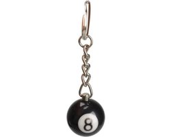 Foto: Sleutelhanger 8 ball pool lucky 8 gelukshanger zwart 1 stuk