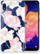 Samsung Galaxy A10 TPU Silicone Backcover Design Lovely Flowers