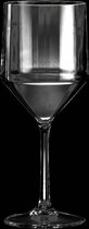 Wijnglas - Kunststof wijnglazen - Plastic glazen - 46cl - Transparant - 6 stuks