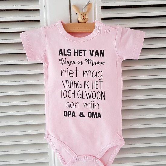 Hospitrix Baby Rompertje met Tekst  MAMA wil je met PAPA trouwen?  - Maat S - 0-3