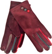 Spandex Handschoenen - Bordeauxrood - Touchscreen