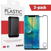 2-pack BMAX geschikt voor Huawei Mate 20 Pro Screenprotector Full Cover Beschermfolie / Ultra Clear PET / Onzichtbaar Display Folie