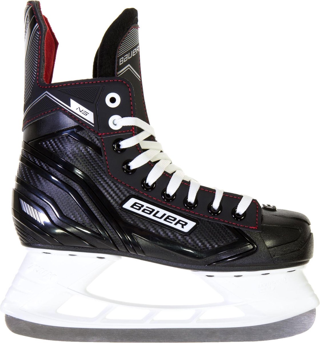 Bauer Schaatsen - Maat 37.5 - Unisex - zwart/rood/wit