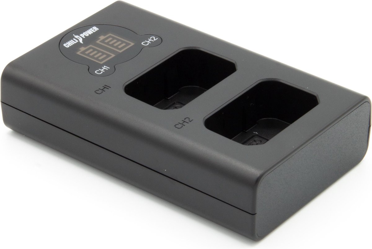 ChiliPower Sony NP-FW50 dubbellader voor 2 camera accu's (tegelijk)