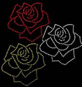 Niiniix Oeteldonk strass applicatie rozen open 3x oetelse kleuren