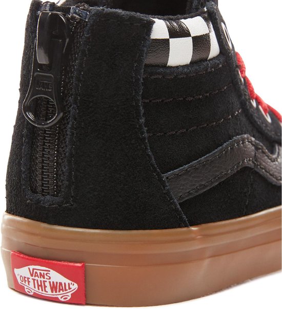 Vans SK8 Hi MTE Sneaker Sneakers - Maat 22 - Unisex - rood/zwart | bol.com