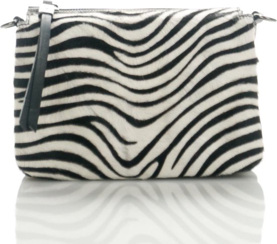 extreem Opgetild Interessant Luxe leren tas met Zebra print uit Italië | bol.com