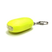 Persoonlijk alarm - fluoriserend geel - 130 decibel - zelfverdediging - LED lamp - LED noodsignaal - Sleutelhanger - inclusief batterijen