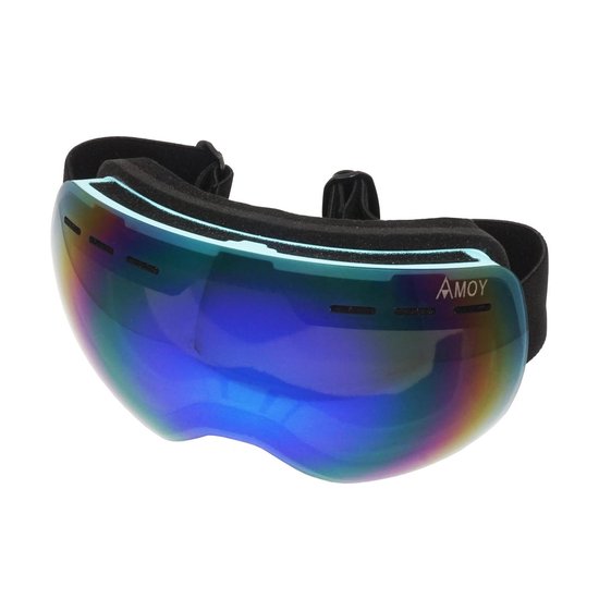 Pro Care Excellent Quality® Logan TPU Ultra-Light Frame - Skibril Dames Heren - Skibrillen - 100% UVA UVB Bescherming - Anti Fog - Blauwe Lens - Lichtblauw Frame