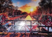 Diamond painting Amsterdam Maat 50x40 Ronde steentjes