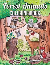 Forest Animals Adult Coloring Book - Jade Summer - Kleurboek voor volwassenen