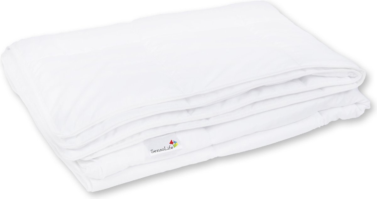Verzwaringsdeken CLASSIC - 15kg - 220x240cm – 100% Katoen - SensoLife Weighted blanket XXL