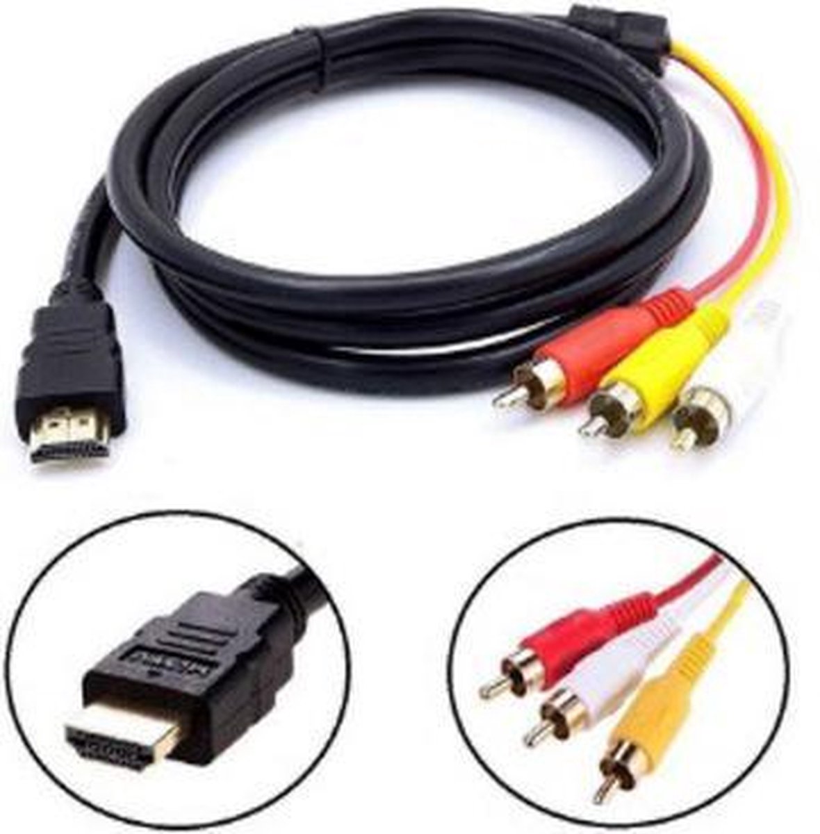 gereedschap Adelaide Darmen HDMI-RCA kabel 1,5 meter | bol.com