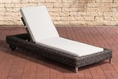 Clp Rosso Ligbed - 5mm rond Polyrattan - grijs gemêleerd crème wit