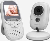 Orretti® V5 Babyfoon met camera  - Sterk Zendbereik -Terugspreekfunctie - Temperatuurbewaking - Slaapliedjes - Lange Afstand en hoge Batterij Capaciteit - Wit