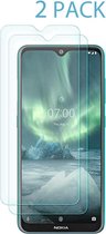 2 stuks Tempered Glass voor Nokia 6.2