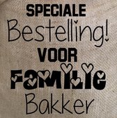 Sac en jute pour Sinterklaas avec son propre nom ou noms commande spéciale pour sac cadeau / sac de dispersion