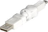 USB Mini B naar USB-A adapter - 360° draaibaar / wit