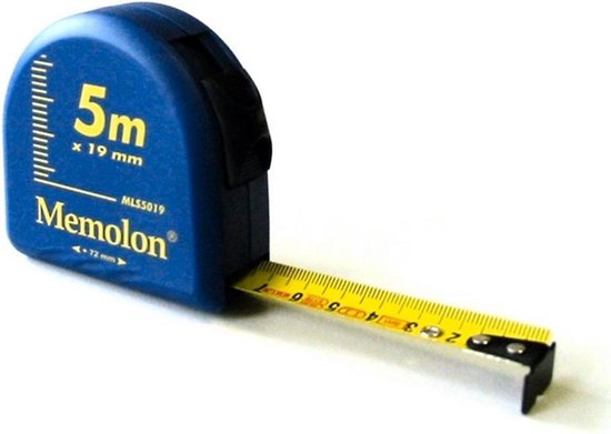 Silverline 868502 Rolbandmaat 10m X 32mm - Extra Sterke Meetlint Met Robuuste Behuizing En Terugloopblokkering