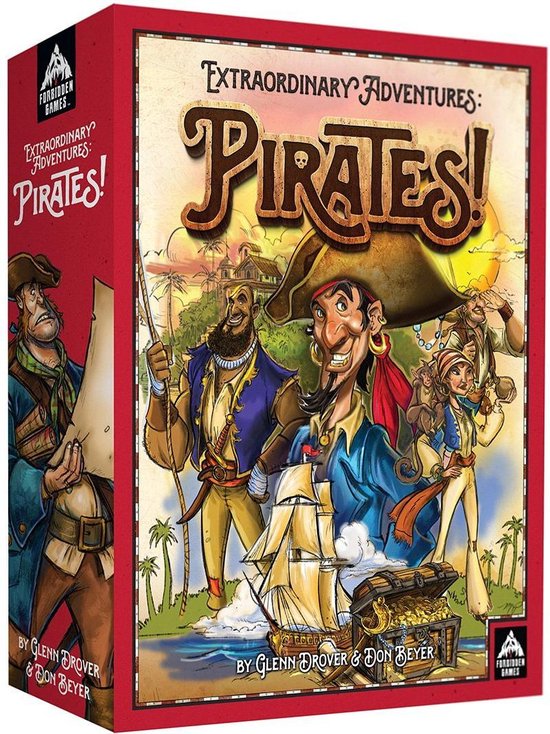 Gezelschapsspel: Extraordinary Adventure: Pirates!, uitgegeven door Forbidden Games