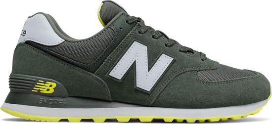 New Balance Sneakers - Maat 42 - Mannen - donker groen/ wit/ neon geel |  bol.com