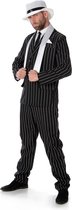 Karnival Costumes Verkleedpak Gangster Heren Polyester Zwart 4-delig Mt Xl