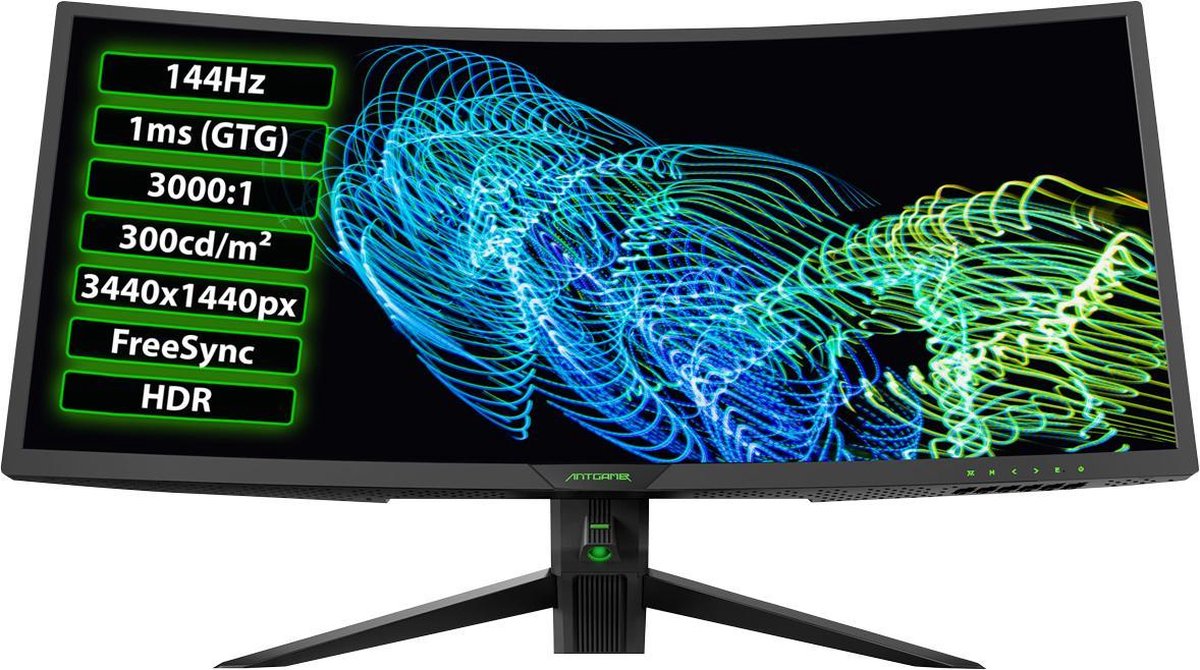 Antgamer M34G5Q - QHD Ultrawide Gaming Monitor (100 Hz)