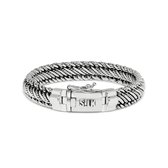 SILK Jewellery - Zilveren Armband - Weave - 738.20 - Maat 20