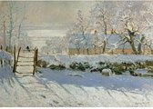The magpie - monet - houten puzzel - wentworth - 40 stuks - 12.5 x 8.7