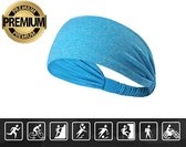 Haarband – Sporthaarband – Fitness - Yoga Haarband – Zweetband – Hoofdband – Dames Haarband – Heren Haarband - Bandana - Licht Blauw