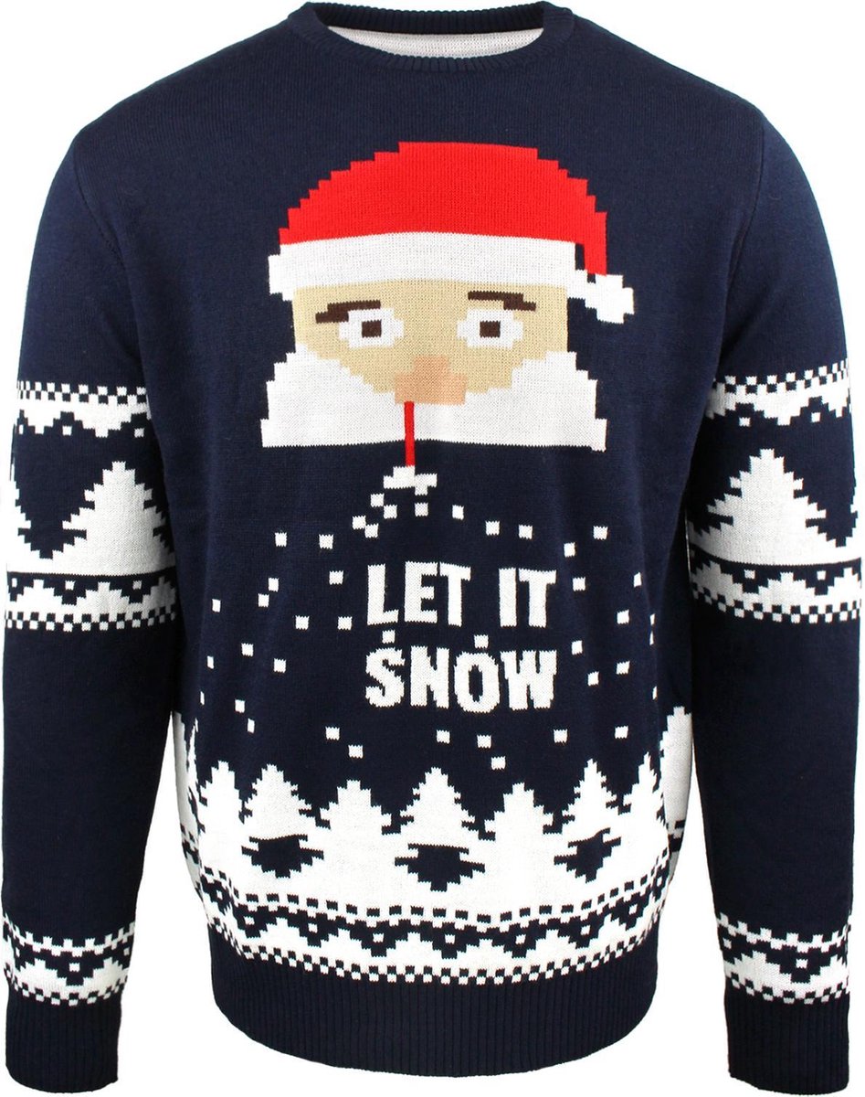 21正規激安 キャラクター クリスマス トレーナー メンズ Licensed Character Up To Snow Good Snowflake Christmas Sweater Royal 絶賛 Frutisur Com Uy