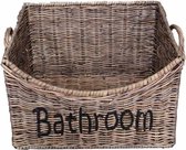 Badkamermand - Opbergmand – Bathroom - Rattan - Riet - Rieten badkamermand - Rattan – Rieten bathroom M - Opbergmand - Badkamer - Rustic Rattan