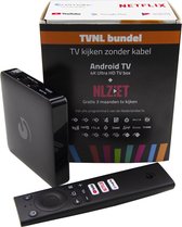 TVNL Bundel - Android TV - 4K Ultra HD TV Box - + 3 Maanden NL Ziet  - Netflix - Disney+