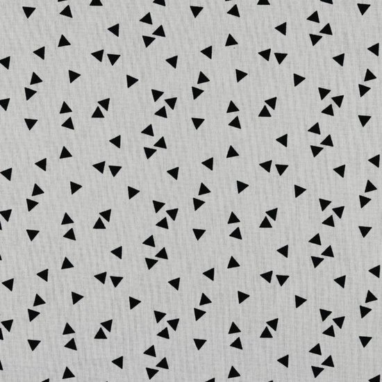 Boxkleed - Okergeel - wit - zwarte driehoekjes - Mab