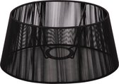 Retro Staande Lampenkap Merel Ovaal 25 cm zwart