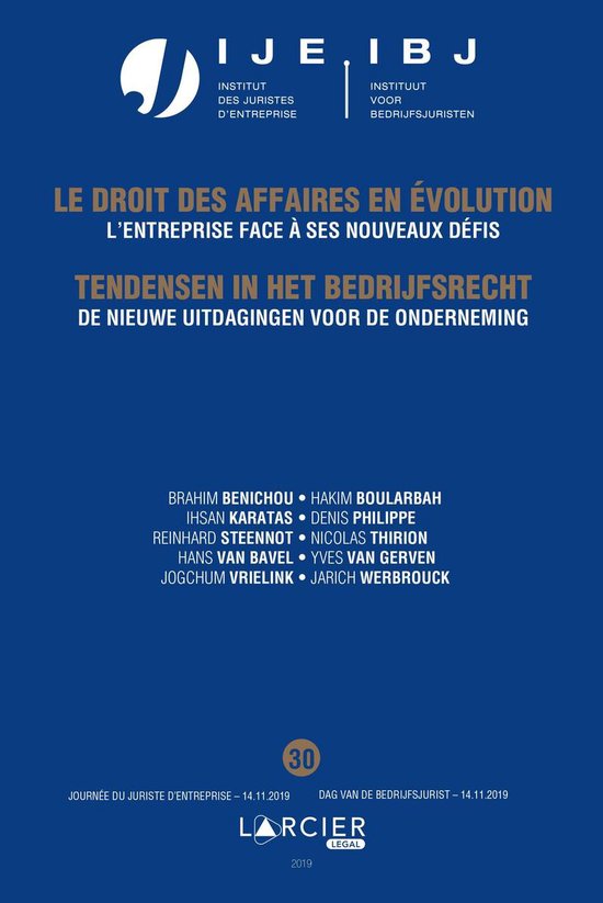Tendensen in het bedrijfsleven / Le droit des affaires en é ... - cover