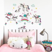 Muurstickers Unicorn - jongens & meisjes - (60 stickers)