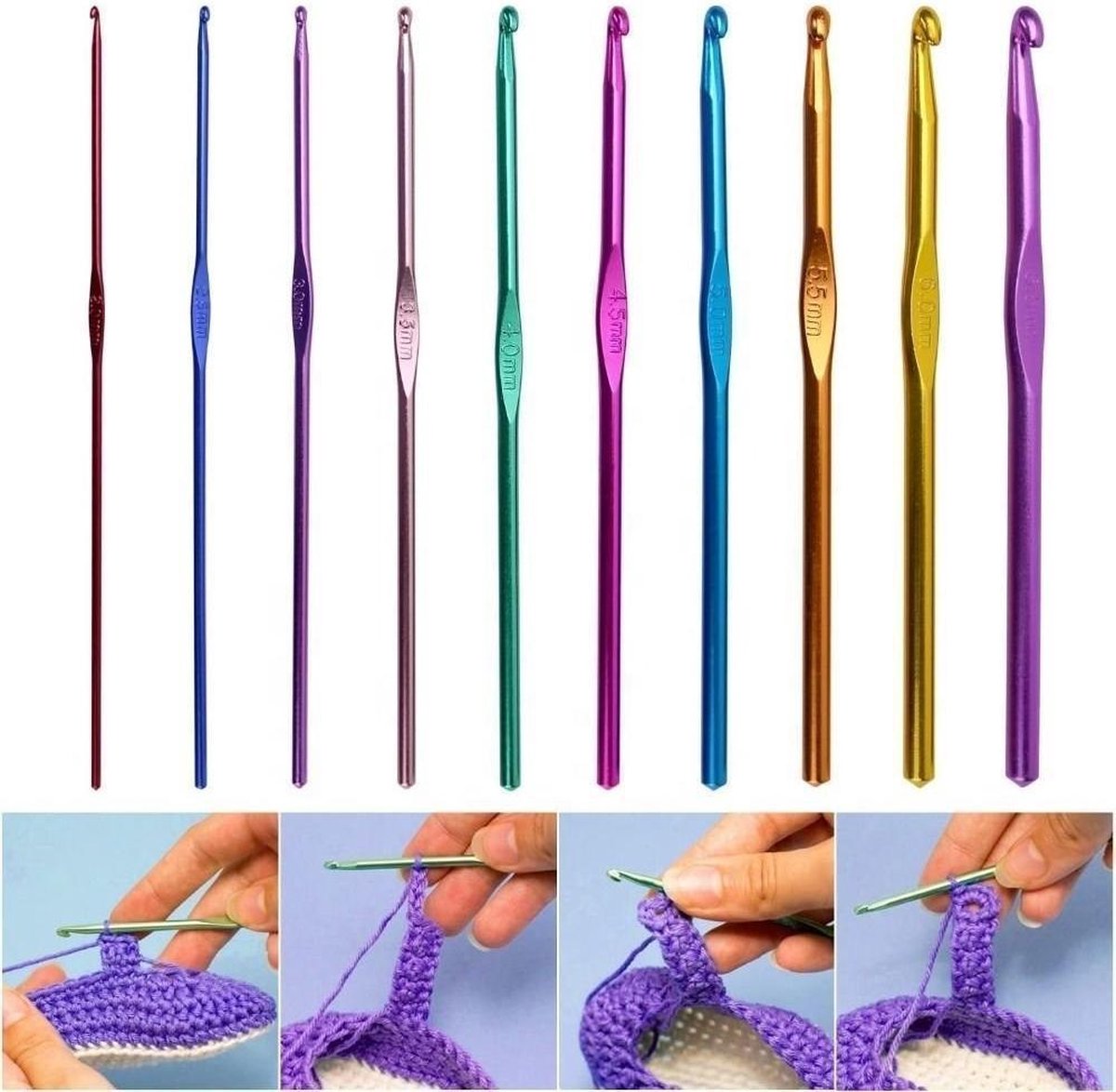 103 Delige Haakset Met Haaknaalden En Garen , Hoogwaardige Bundel 1500 Meter Acrylgaren Bollen Naalden Accessoires Tas Ideaal Startpakket Voor Kinderen Volwassenen Beginners Professionals 2246009106