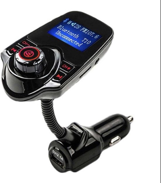 Diversiteit Interactie hangen T10 Auto Draadloze Bluetooth MP3-speler FM-zender Draadloze auto  USB-oplader met... | bol.com