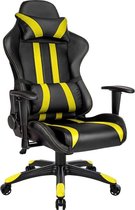 Tectake Gaming chair bureaustoel - Premium racing style - Zwart/geel