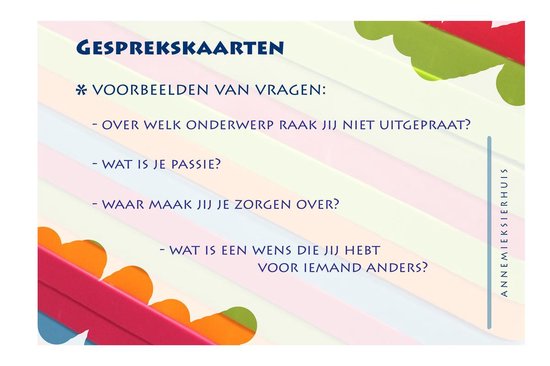 Gesprekskaarten - voor een ander gesprek, Annemiek Sierhuis